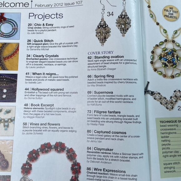 Bead & Button Magazine Jewelry Crafting Book u February 2012 Issue 107 - Picture 5 of 8